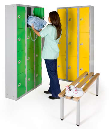 Green and Yellow lockers