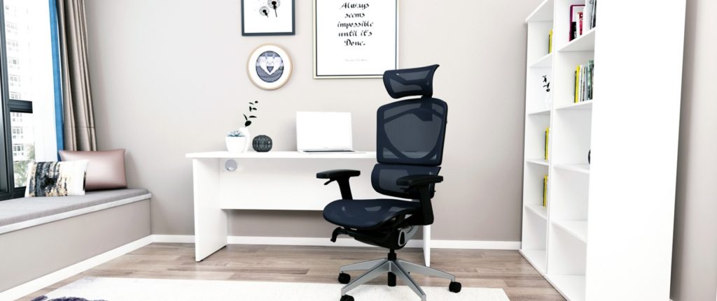 ergonomic chair in a home office
