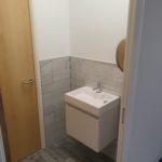 office washroom sink grey