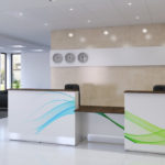 Streamline reception counter