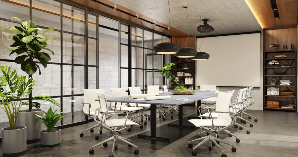 Conference meeting table office furniture installation services