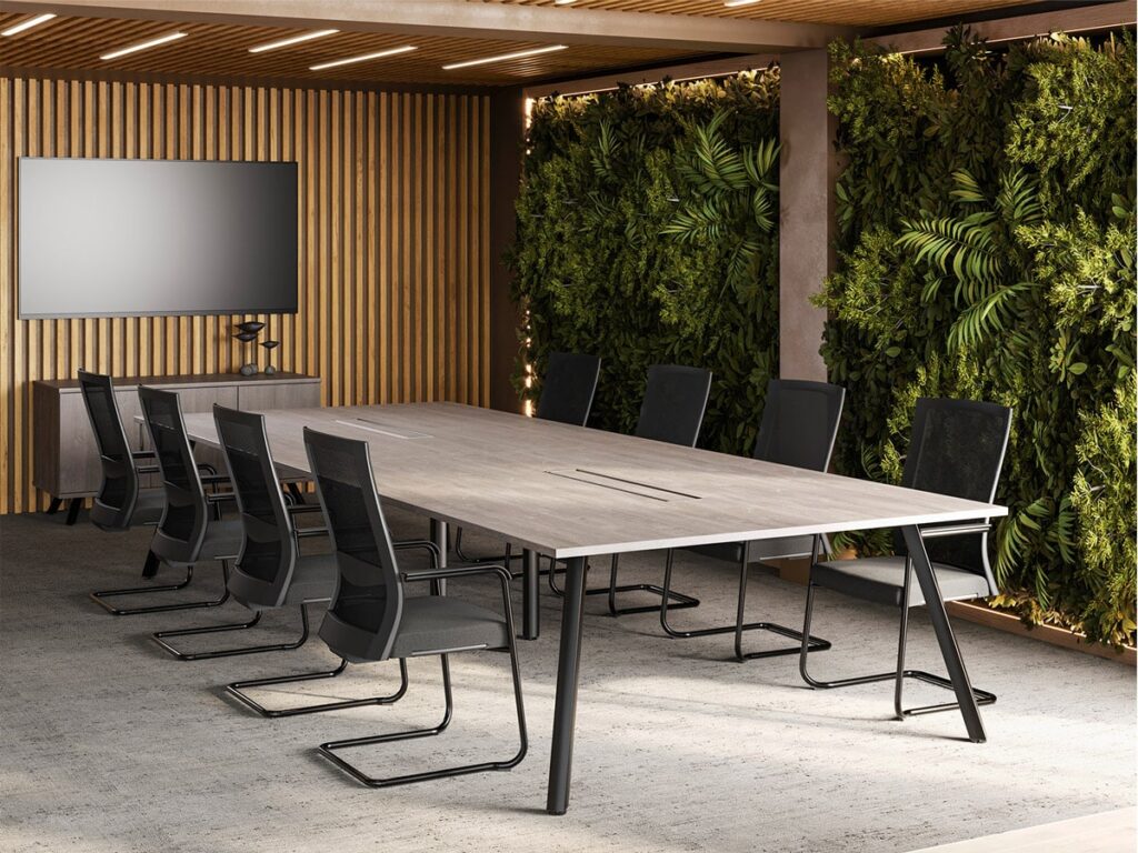 conference room furniture with acoustic insulation from pure office solutions